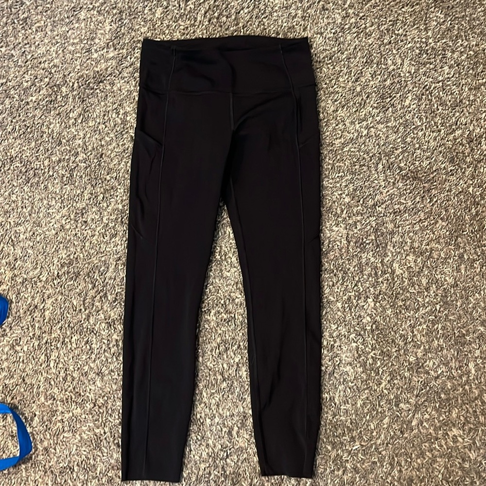 Black workout leggings, Lululemon
